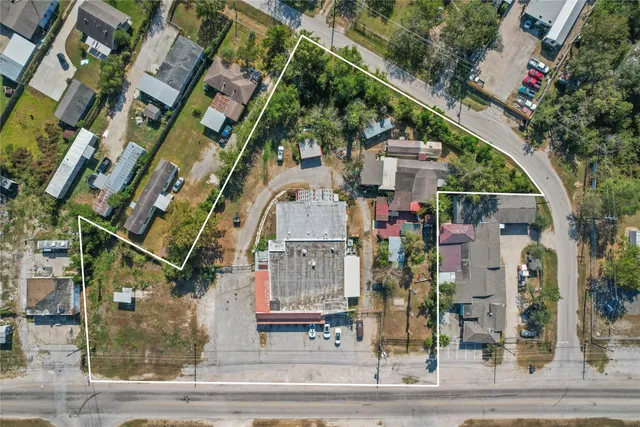 an aerial view of a city