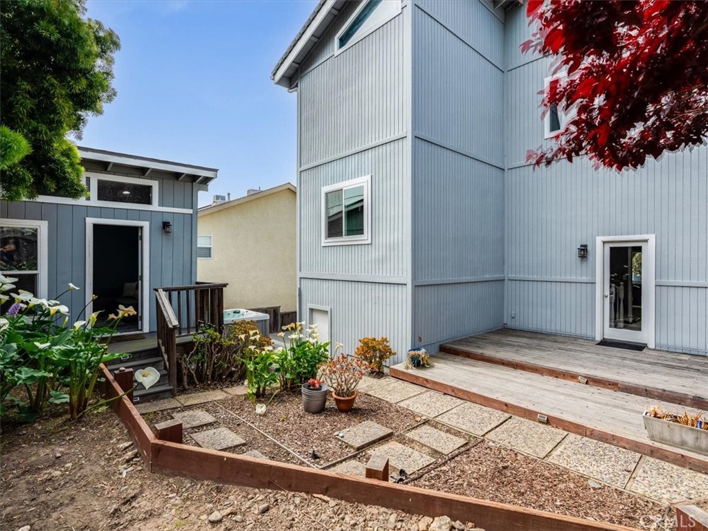 554 Cambridge Street Cambria, CA 93428 - Photo 34 of 52 a view of backyard with a patio