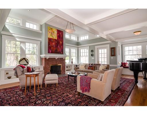 18 Glen Road Wellesley, MA 02481 - Photo 3 of 29 a living room with furniture a fireplace and a large window