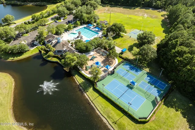 a view of a beach with a yard