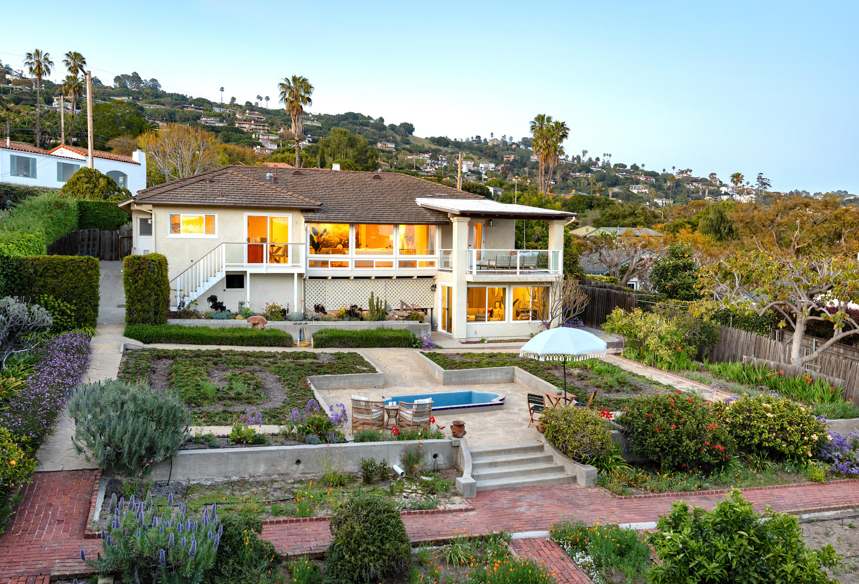967 Garcia Road Santa Barbara, CA 93103 - Photo 16 of 20 Backyard is a true gardener's delight!
