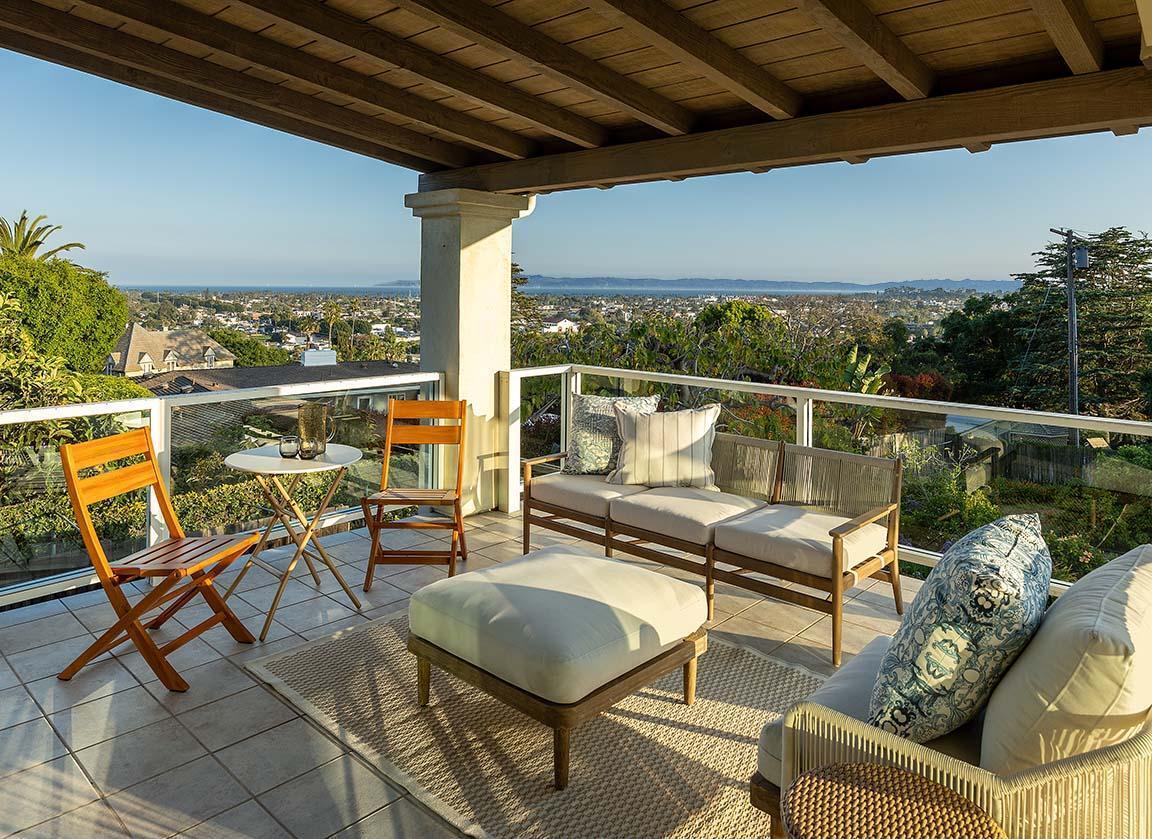 967 Garcia Road Santa Barbara, CA 93103 - Photo 5 of 20 Deck views - dine and relax al fresco!