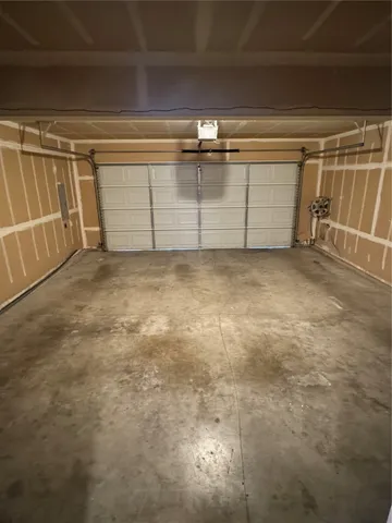 a view of a garage