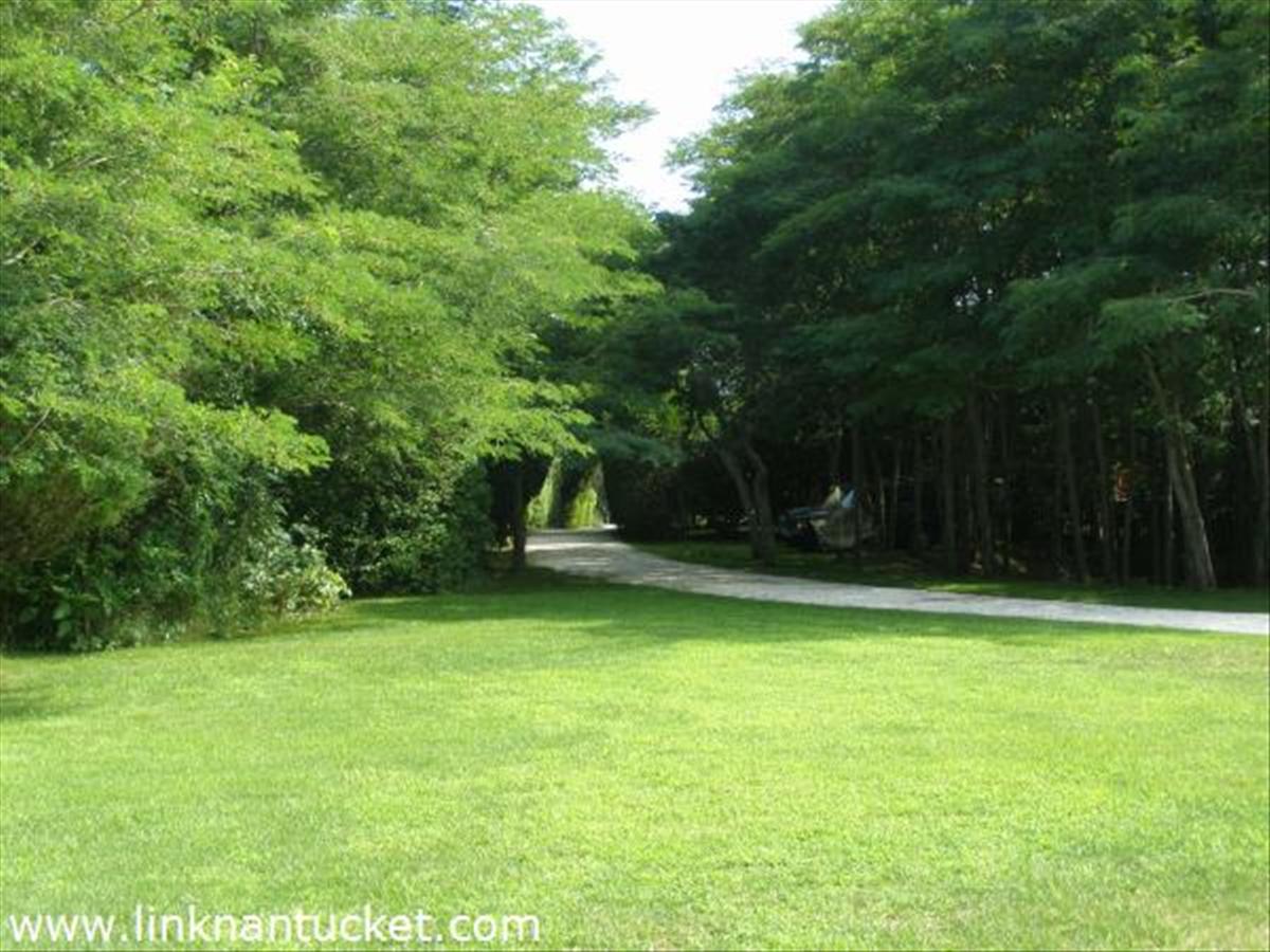 21 R Madaket Road Nantucket, MA 02554 - Photo 16 of 20 View from side yard- down long shell driveway to base of Madaket Road