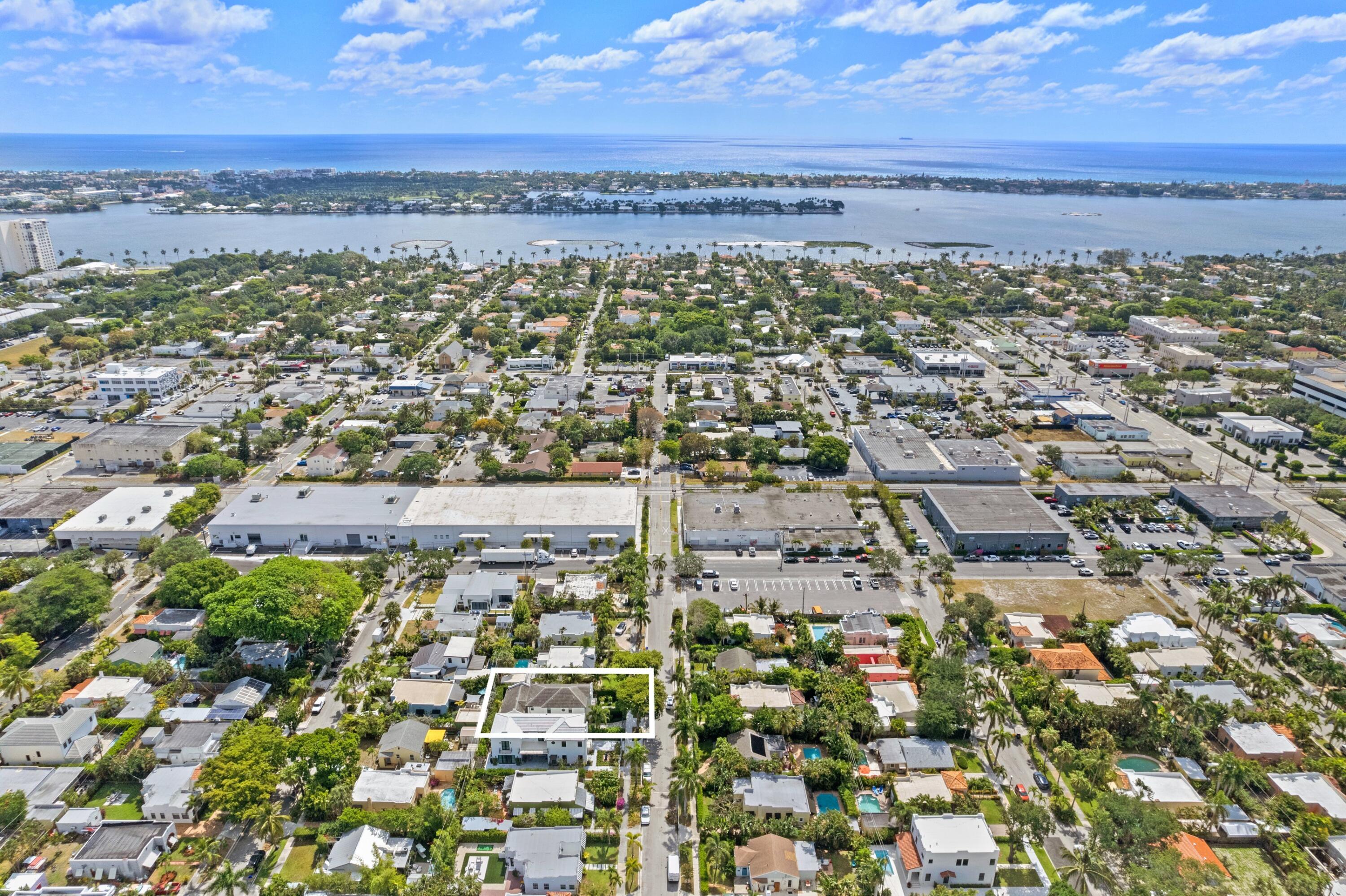 533 Westwood Road West Palm Beach, FL 33401 - Photo 42 of 43 an aerial view of residential building with parking space