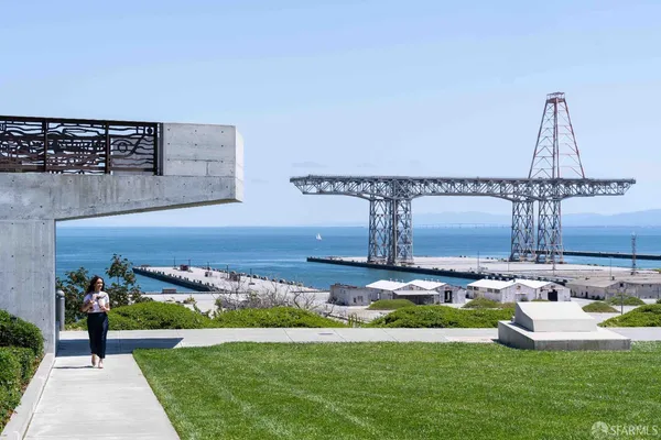 a view of a terrace with a garden and plants