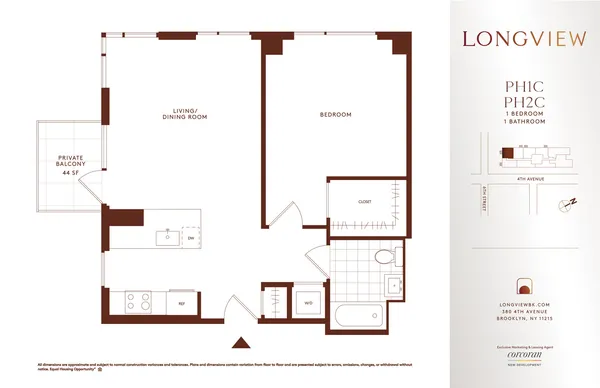 $4,864 | 380 4th Avenue, Unit PH2C | Gowanus