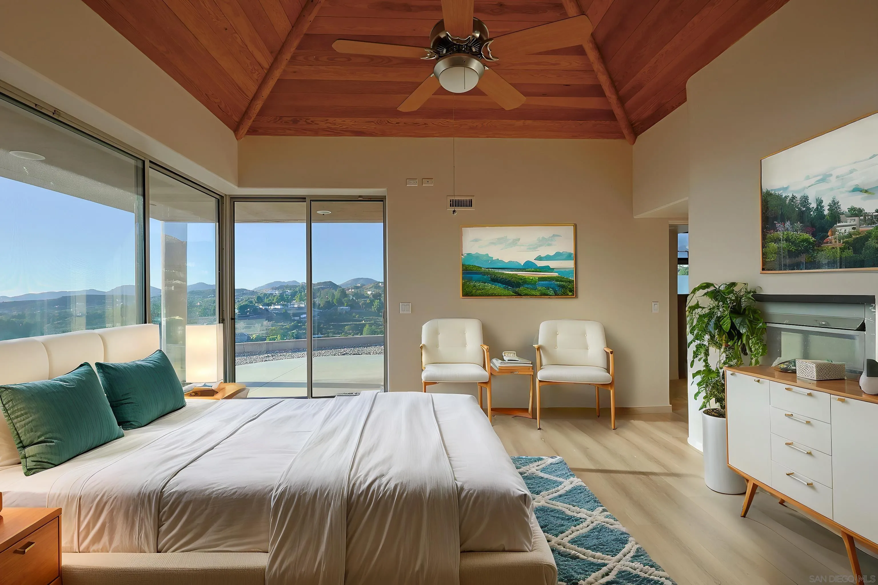 15740 Broad Oaks Road El Cajon, CA 92021 - Photo 21 of 47 a bedroom with a bed and a large window