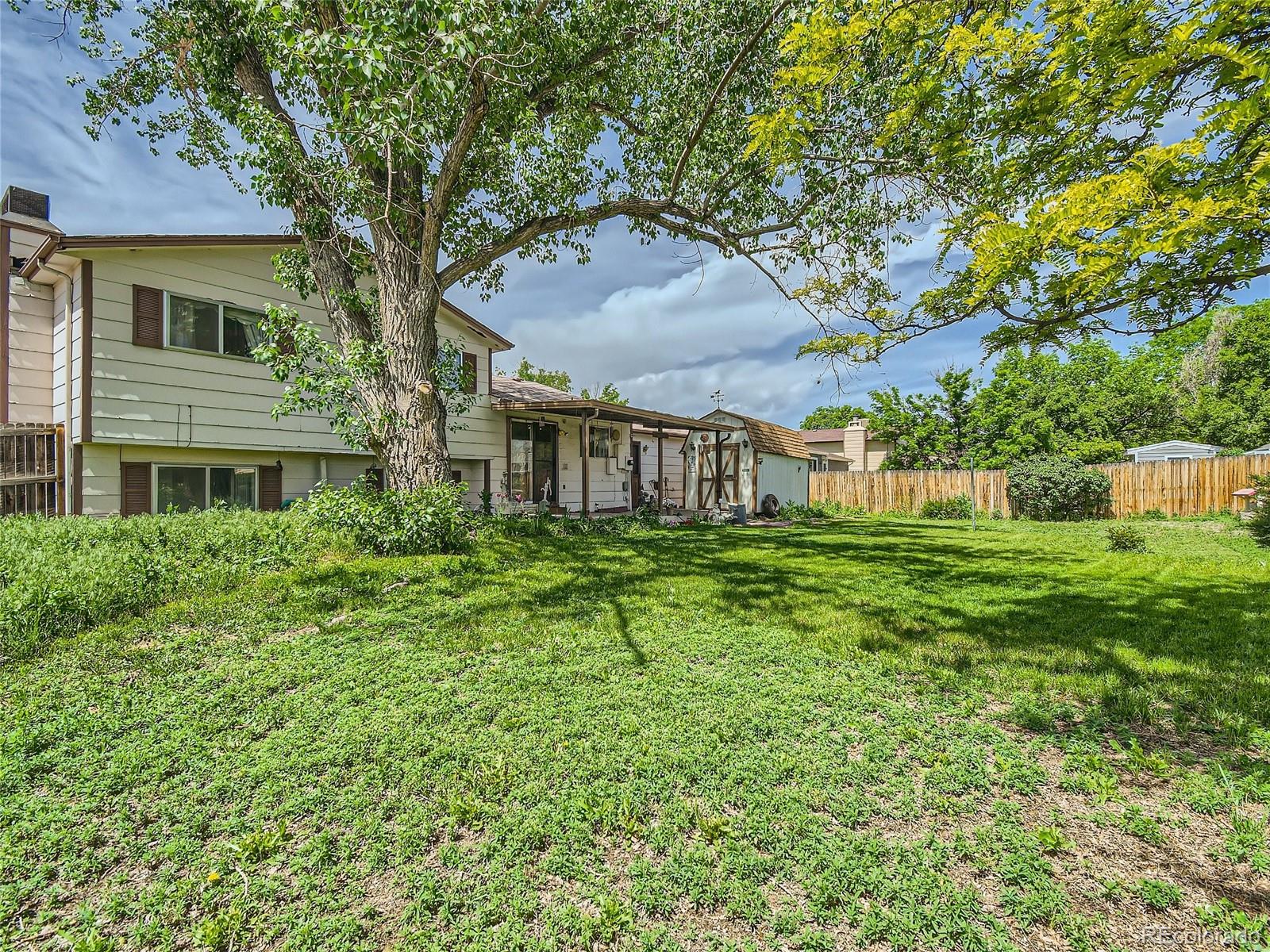 11090 Eudora Way Thornton, CO 80233 - Photo 28 of 28 a view of a house with a big yard plants and large trees