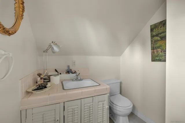a bathroom with a sink and a toilet