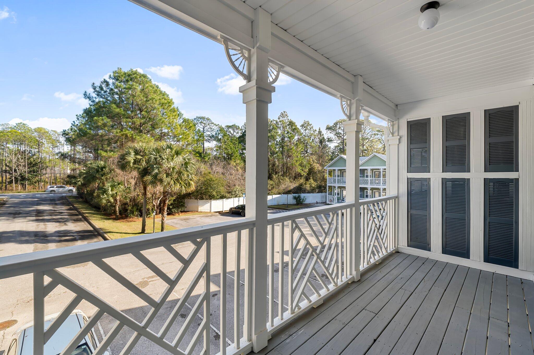 254 South Co Highway 393, Unit 2 Santa Rosa Beach, FL 32459 - Photo 26 of 45 a view of balcony with wooden floor