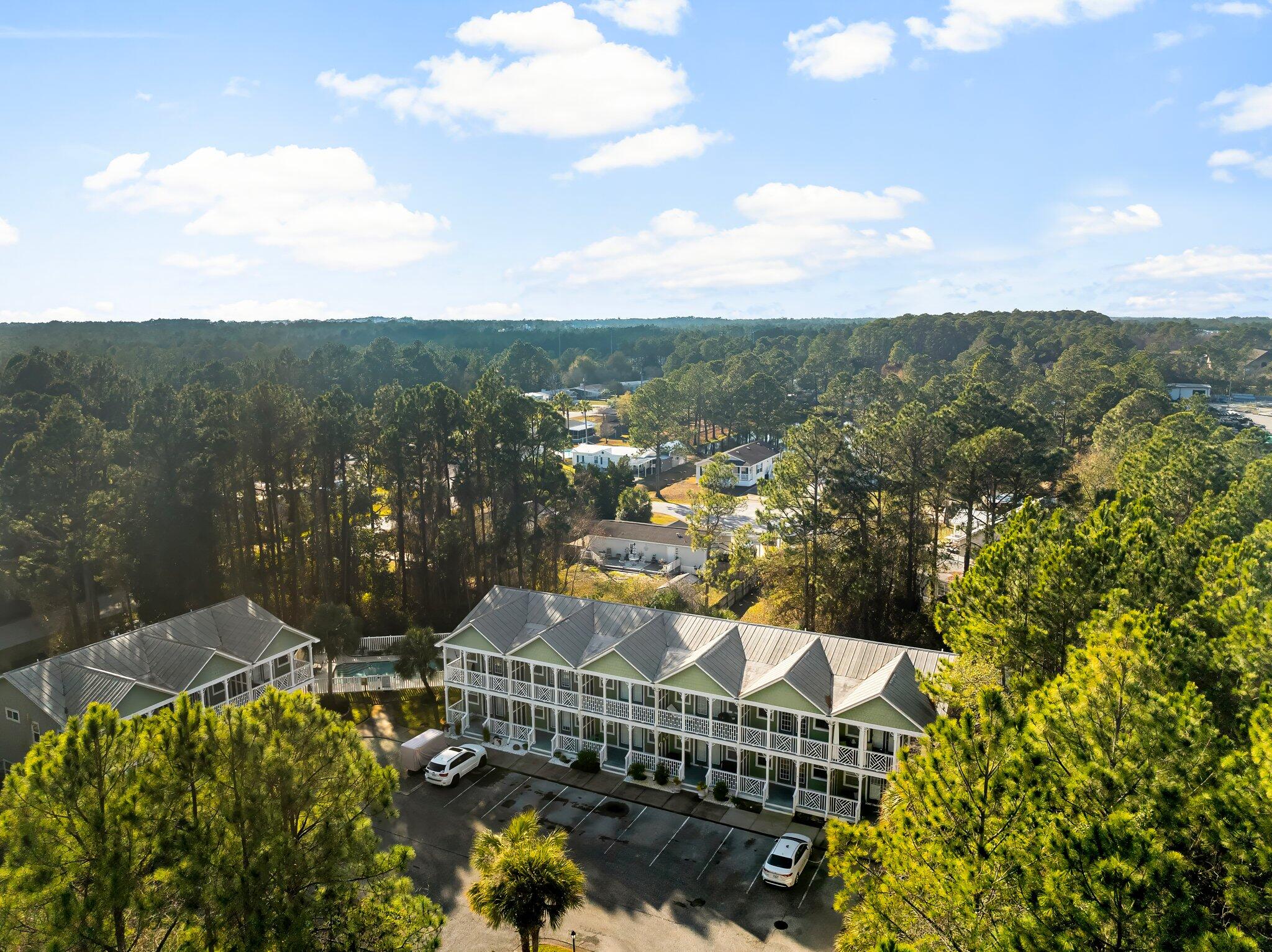 254 South Co Highway 393, Unit 2 Santa Rosa Beach, FL 32459 - Photo 37 of 45 a view of a city with flower plants