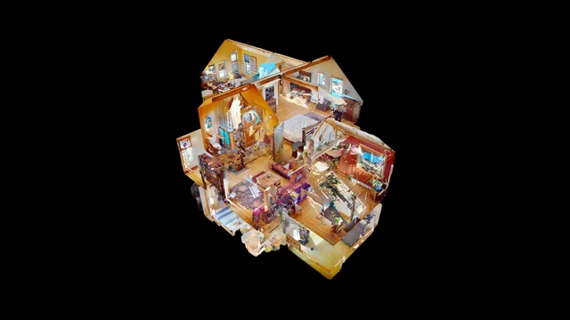 a view of a backyard with plants and a yard