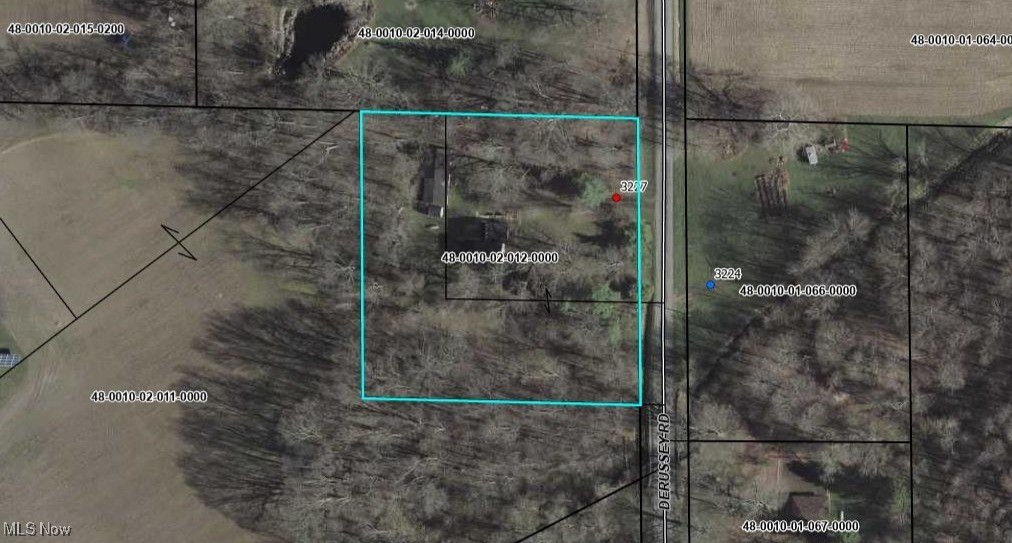 3227 Derussey Road Collins, OH 44826 - Photo 2 of 28 Map of property location with property boundaries highlighted