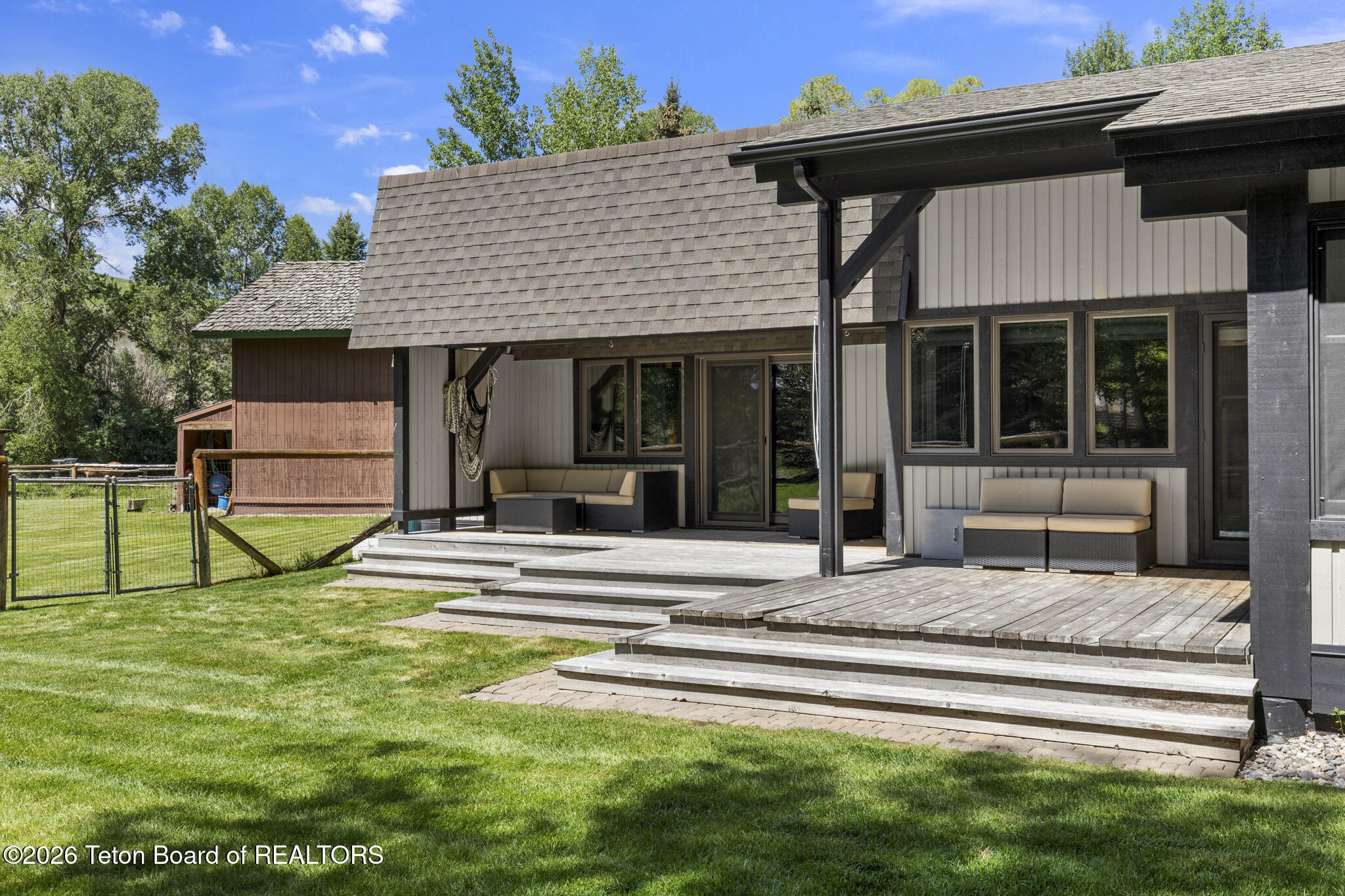 3650 North Meadow Road Jackson, WY 83001 - Photo 46 of 66 Back Deck