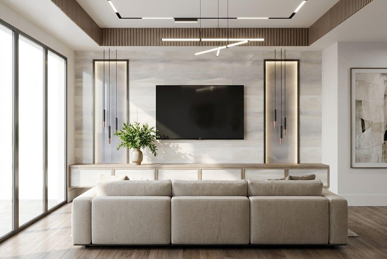 3099 Banyan Road, Unit 1 Boca Raton, FL 33432 - Photo 6 of 11 a living room with furniture and a flat screen tv