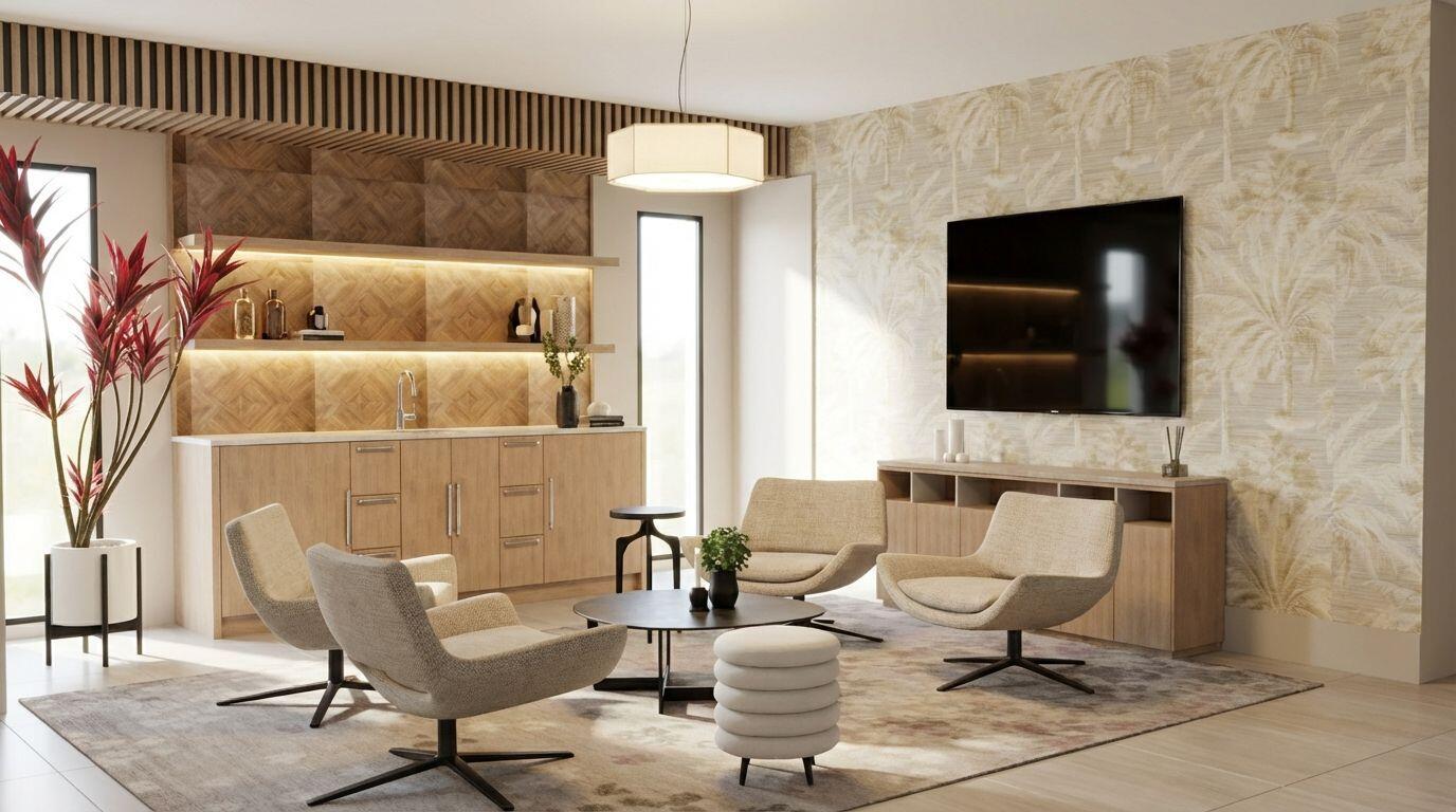 3099 Banyan Road, Unit 1 Boca Raton, FL 33432 - Photo 7 of 11 a living room with furniture and a rug