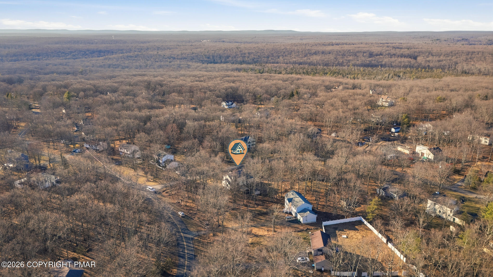 108 Pipher Road Bushkill, PA 18324 - Photo 40 of 50 a view of city and mountain in the distance
