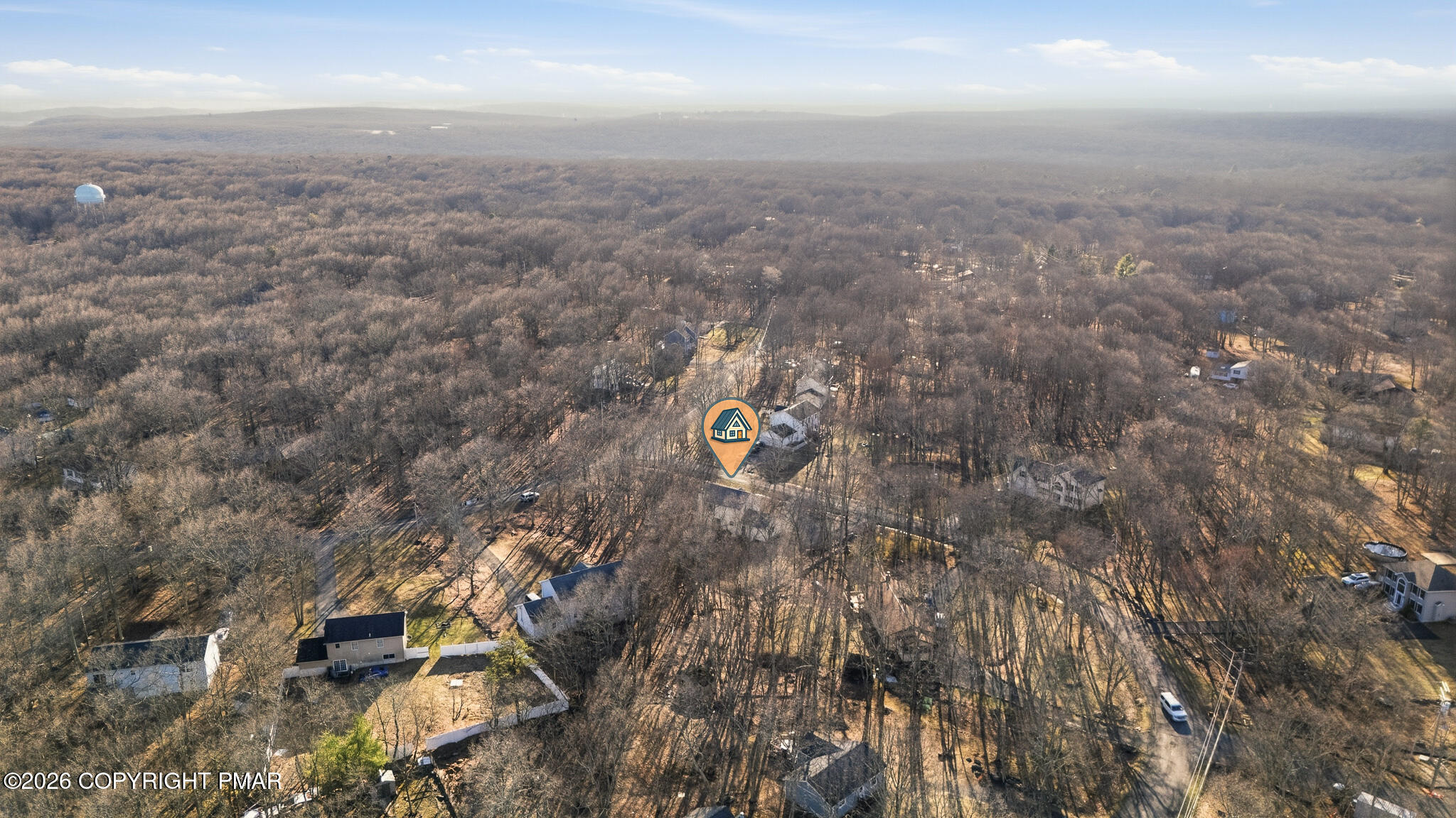 108 Pipher Road Bushkill, PA 18324 - Photo 41 of 50 an aerial view of house with yard