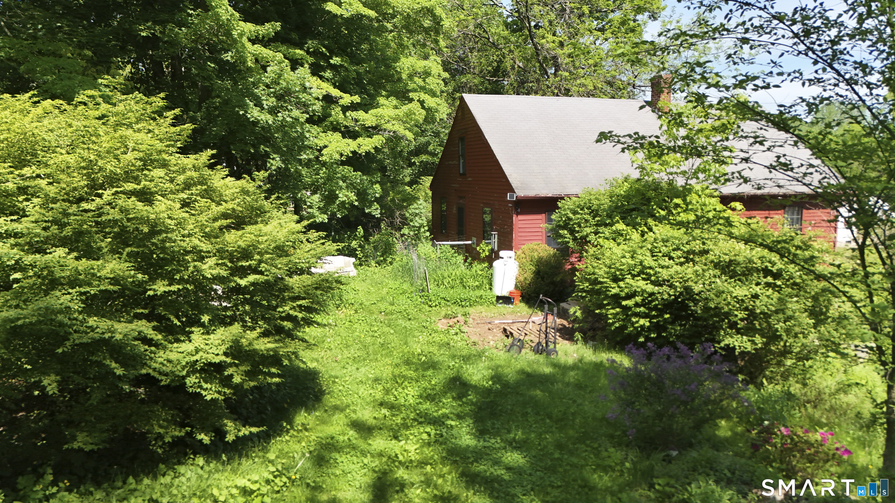 136 Norwich-Lebanon Road Franklin, CT 06254 - Photo 25 of 35 Beautifully landscaped grounds surrounded by mature greenery.