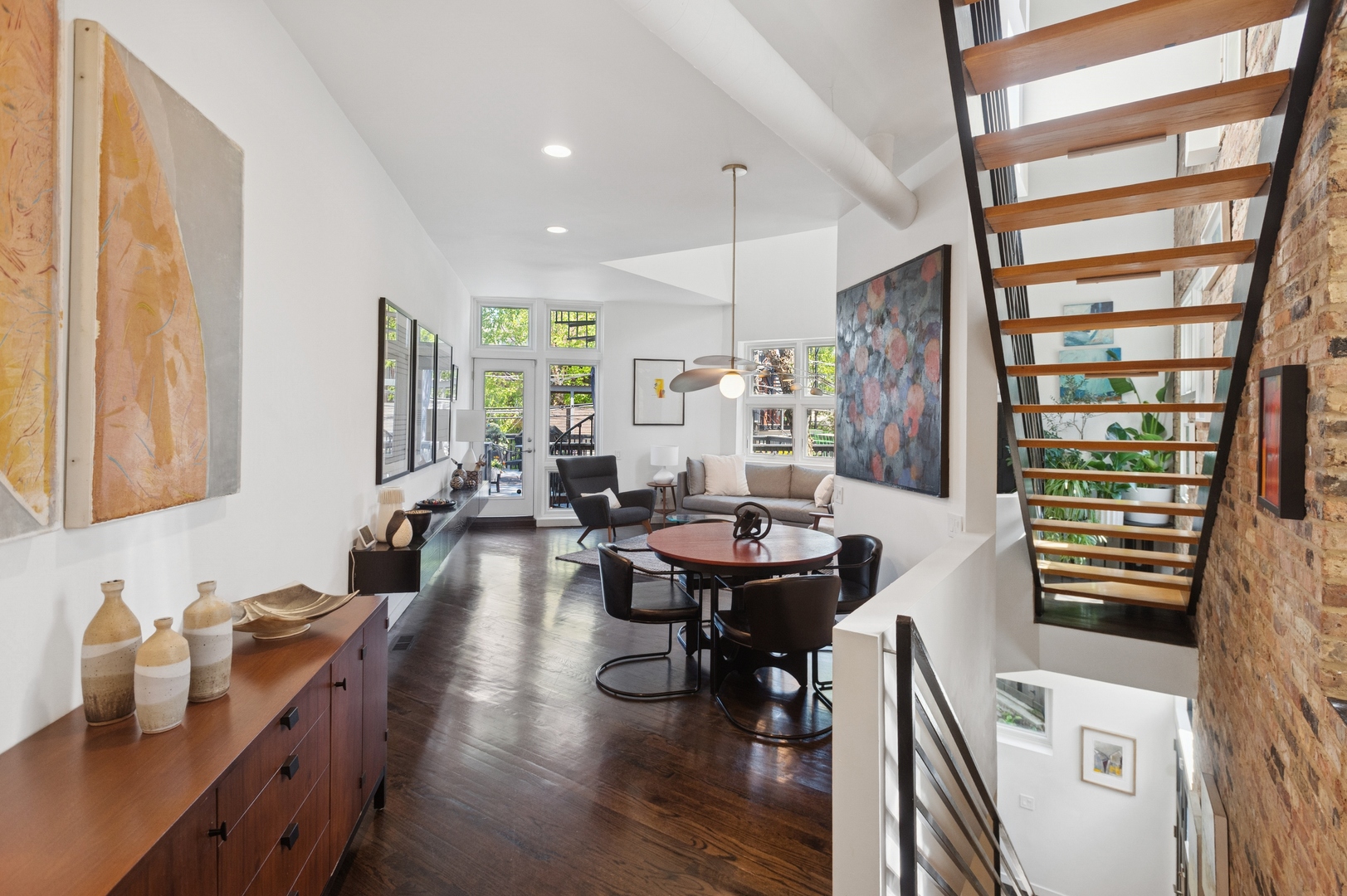 832 West Wolfram Street Chicago, IL 60657 - Photo 16 of 51 a view of a a dining room with furniture window and wooden floor