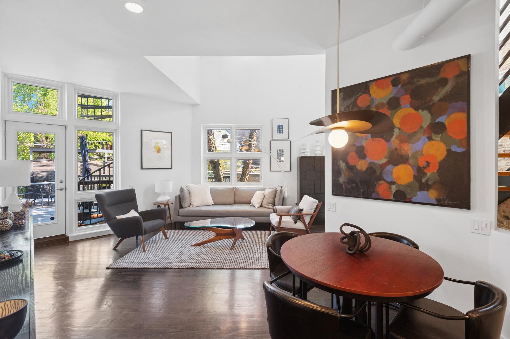 832 West Wolfram Street Chicago, IL 60657 - Photo 17 of 51 a living room with furniture and wooden floor