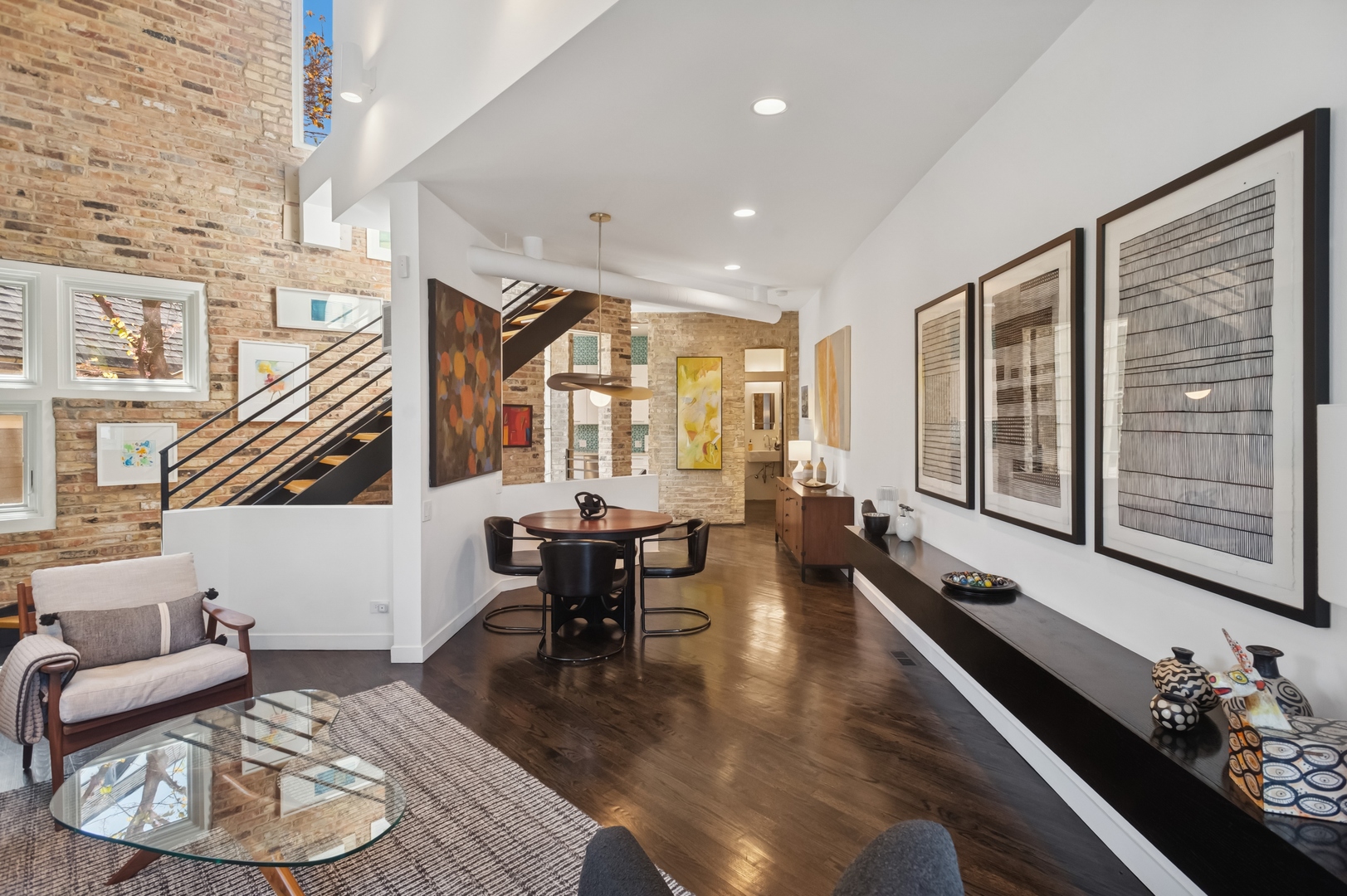 832 West Wolfram Street Chicago, IL 60657 - Photo 20 of 51 a living room with furniture and floor to ceiling windows
