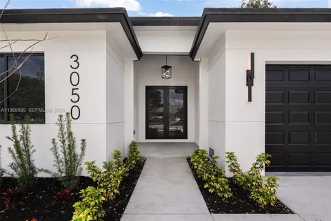 a front view of a house