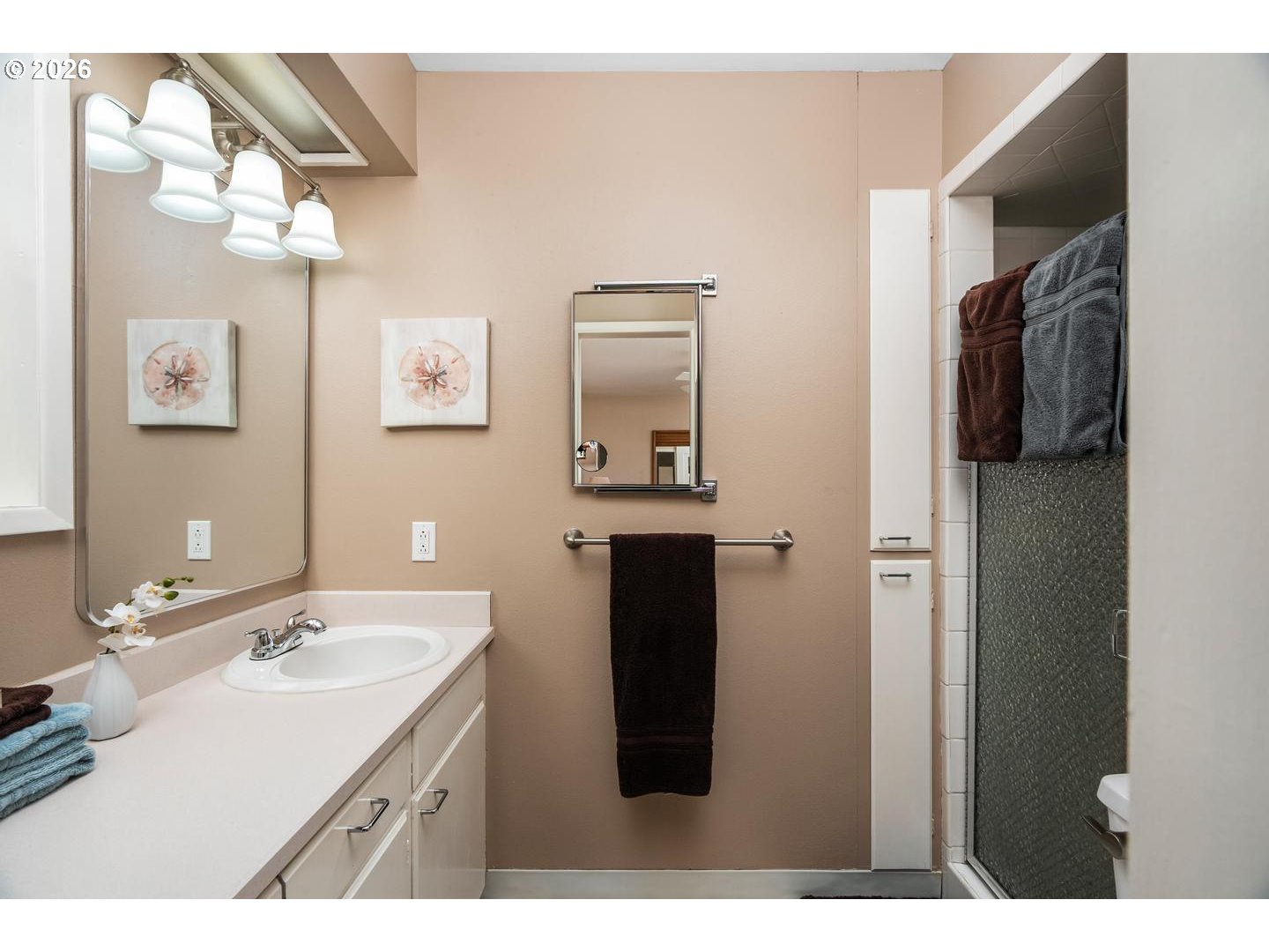 9070 Southwest Howatt Street Portland, OR 97225 - Photo 24 of 48 a bathroom with a sink and a mirror