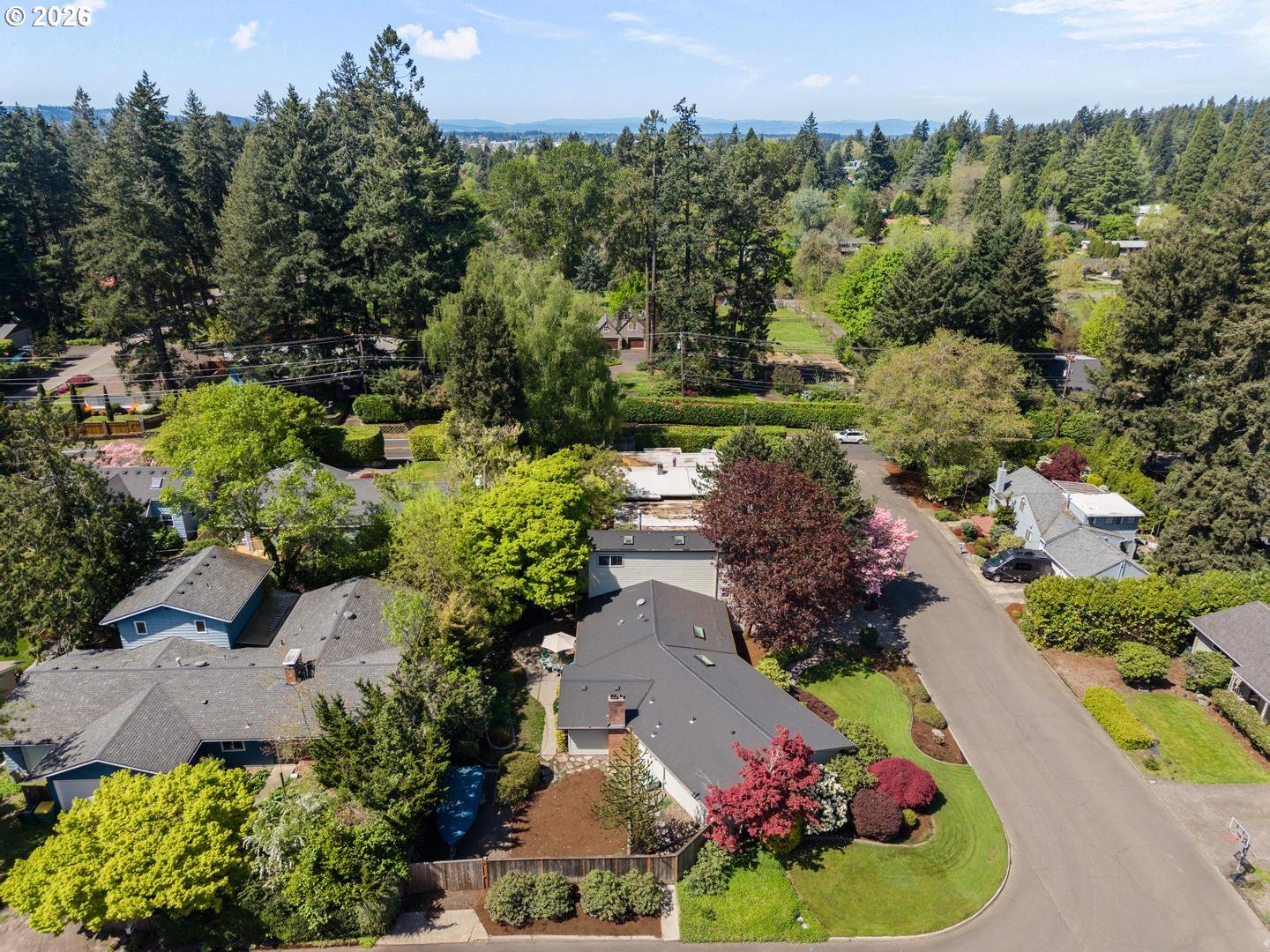 9070 Southwest Howatt Street Portland, OR 97225 - Photo 46 of 48 an aerial view of a house with a garden