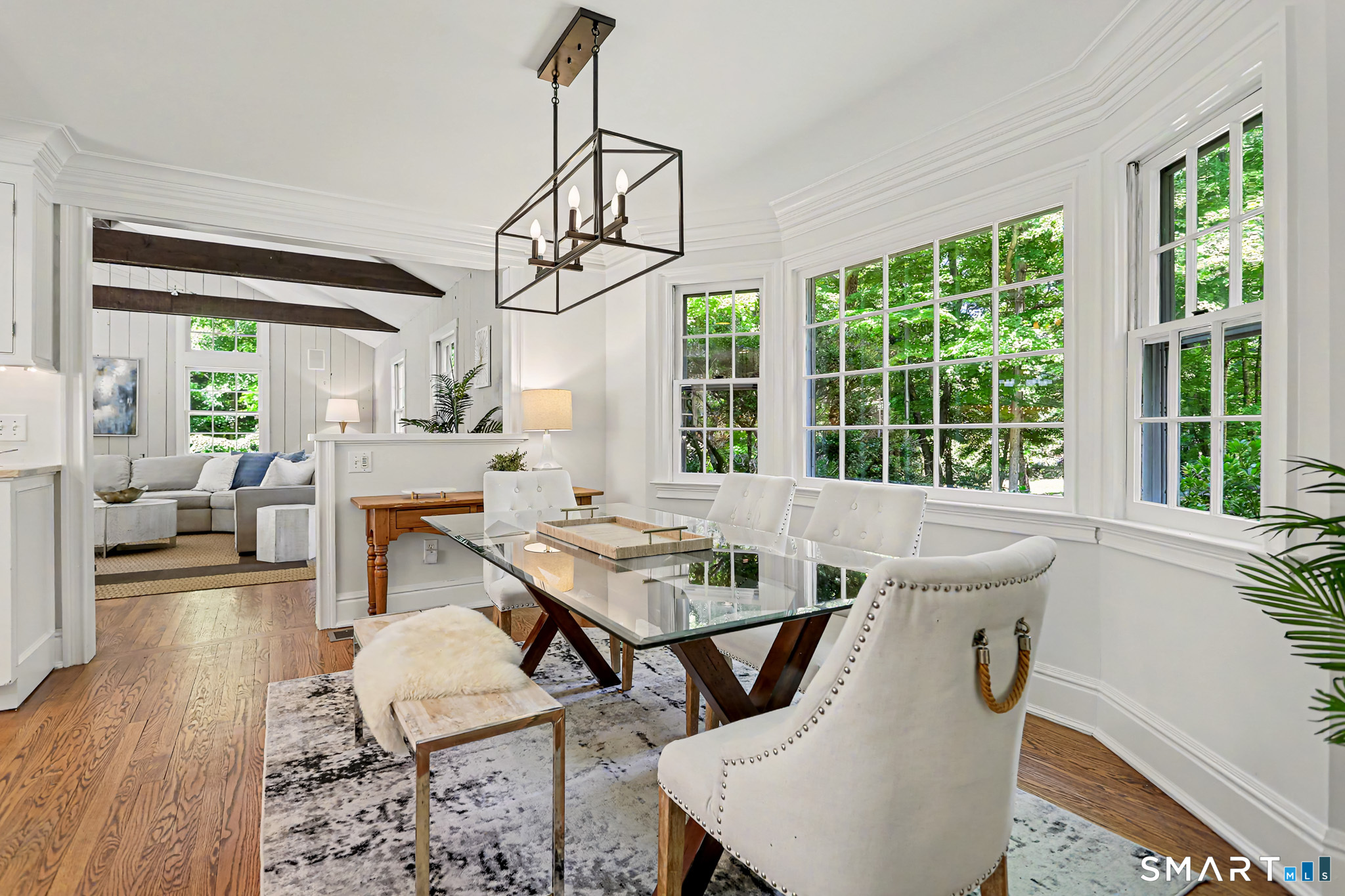 6 Adams Way Weston, CT 06883 - Photo 13 of 40 A view from the kitchen into the family room.