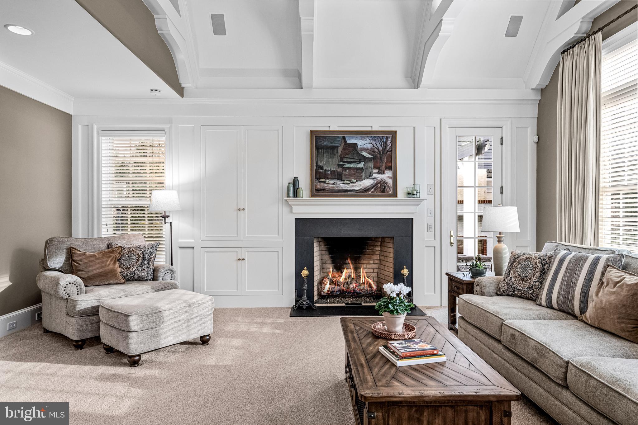 318 Winfield Road Devon, PA 19333 - Photo 54 of 97 a living room with furniture and a fireplace