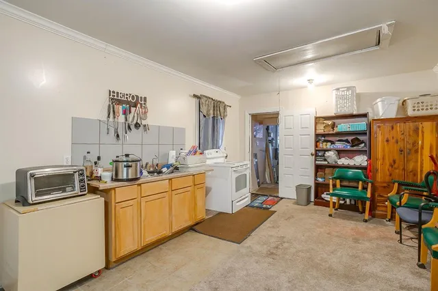 a room with storage and utility