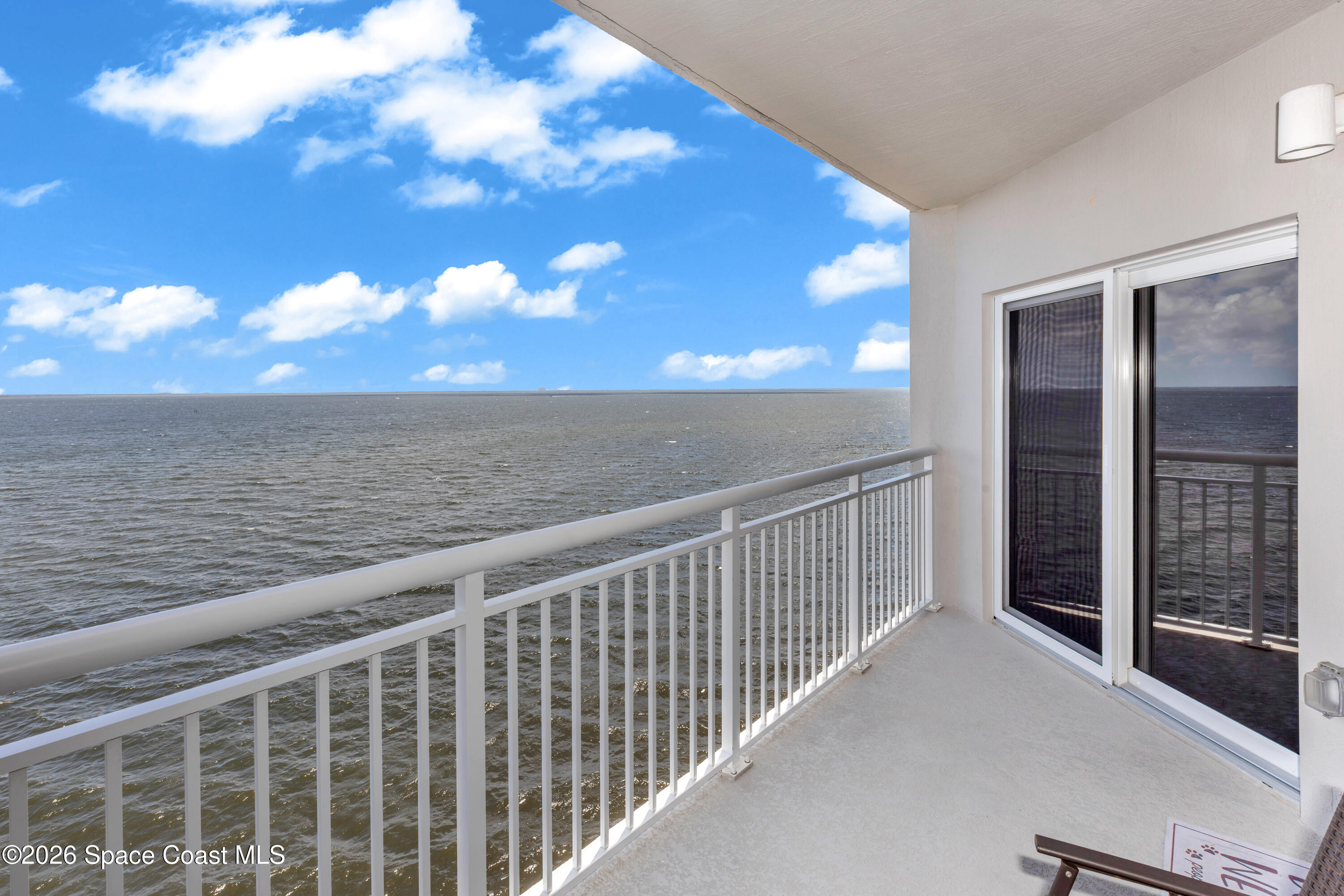 1805 Riverside Drive, Unit 506 Titusville, FL 32780 - Photo 3 of 24 a view of balcony with ocean view