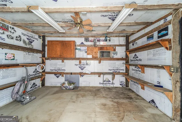 a room with furniture