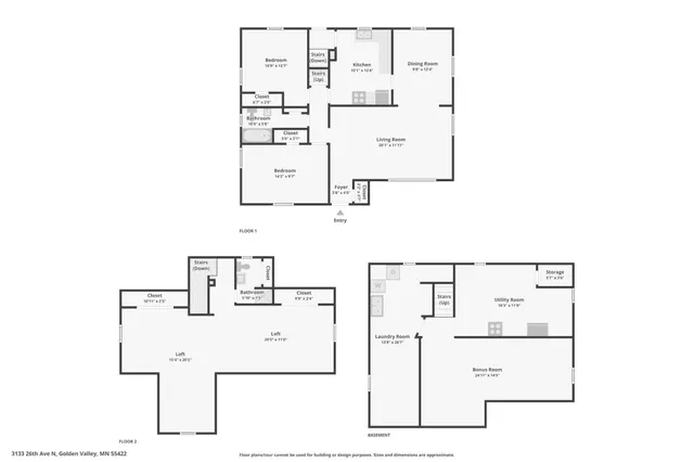 $340,000 | 3133 26th Avenue North, Golden Valley, MN 55422