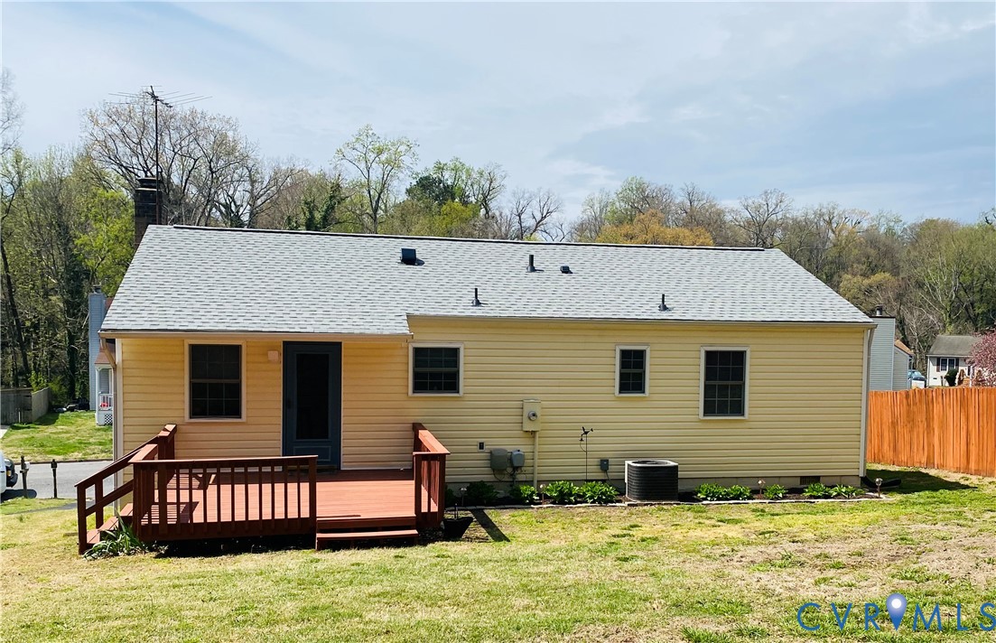 3408 Shady Creek Road North Chesterfield, VA 23234 - Photo 28 of 29 a view of a house with a yard