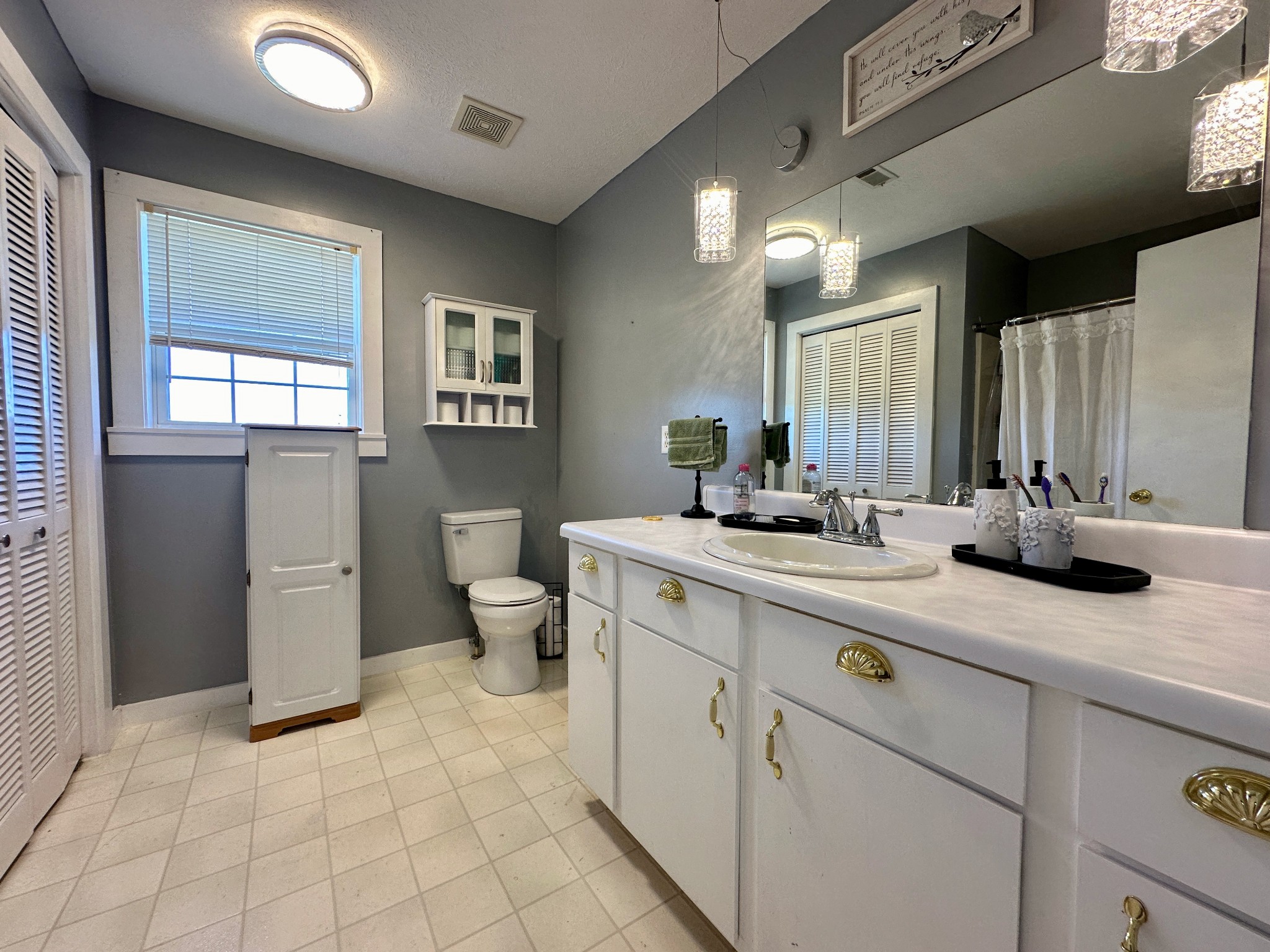 199 Knee Road Watertown, TN 37184 - Photo 26 of 70 a bathroom with a sink a toilet and a mirror