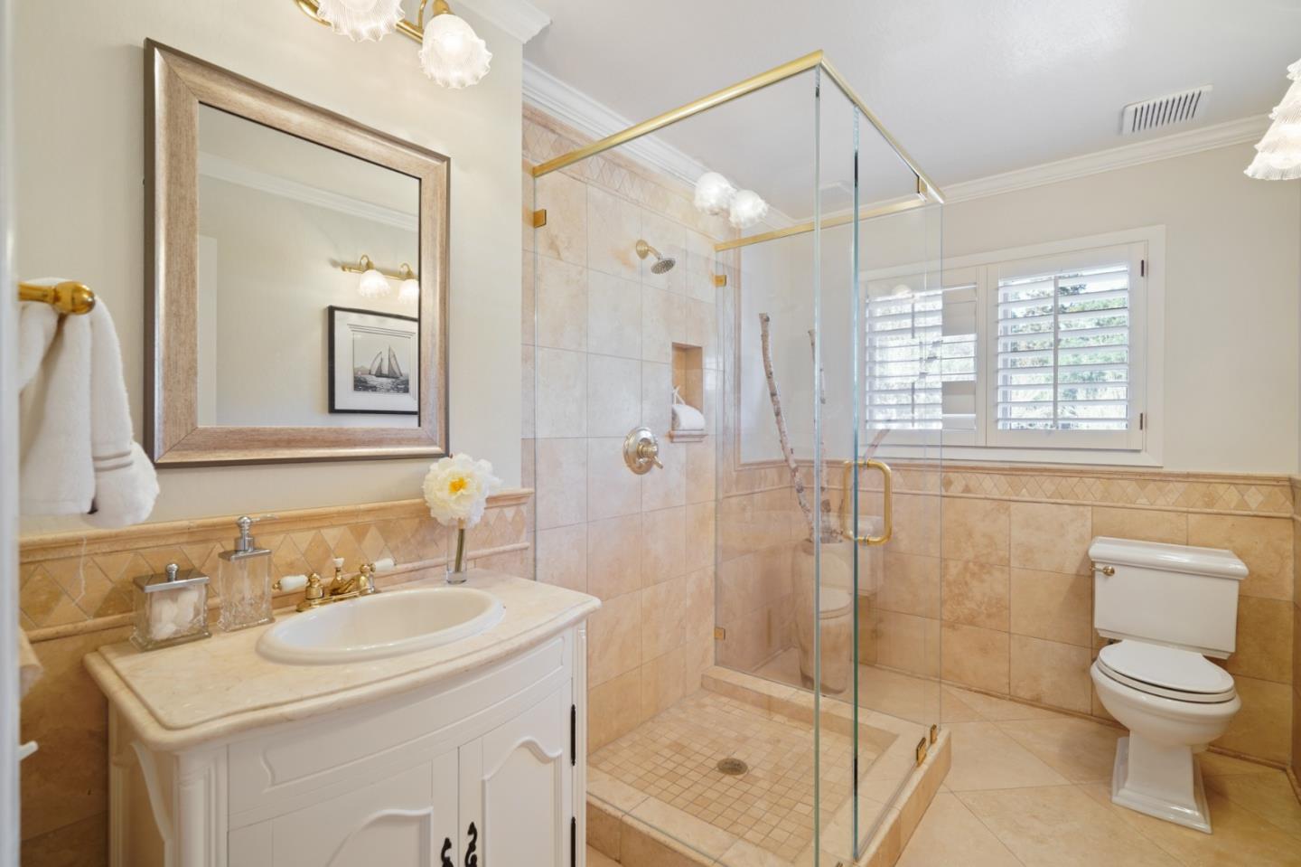 251 Gramercy Drive San Mateo, CA 94402 - Photo 26 of 40 a bathroom with a sink toilet and shower