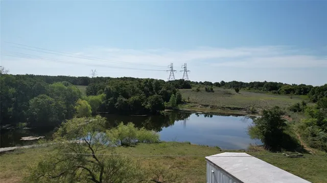 a view of a lake with a mountain