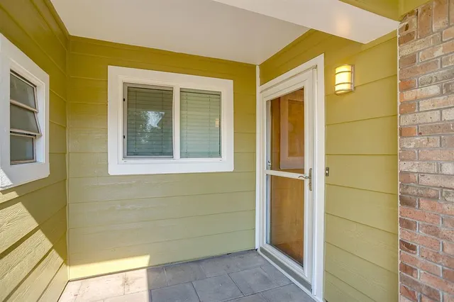 a view of front door of house