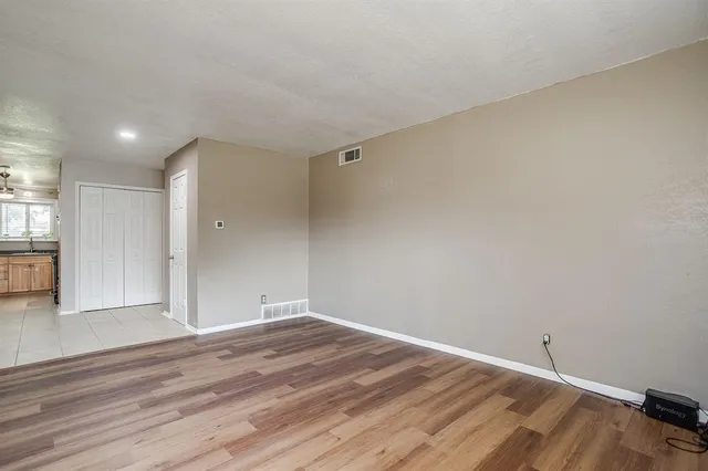 a view of an empty room