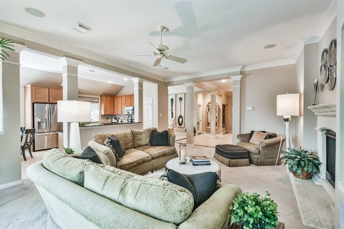 12711 Big Spring Trail Humble, TX 77346 - Photo 15 of 25 a living room with furniture and a large window