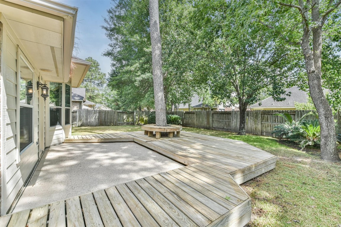 12711 Big Spring Trail Humble, TX 77346 - Photo 25 of 25 a view of a yard with plants and large trees