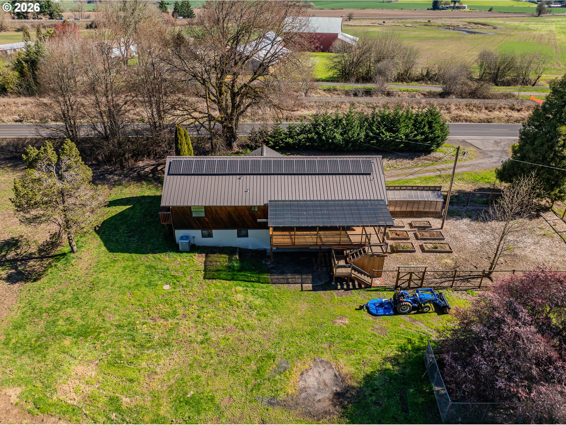 16515 Highway 47 Banks, OR 97106 - Photo 43 of 48 a view of a backyard with plants and a patio