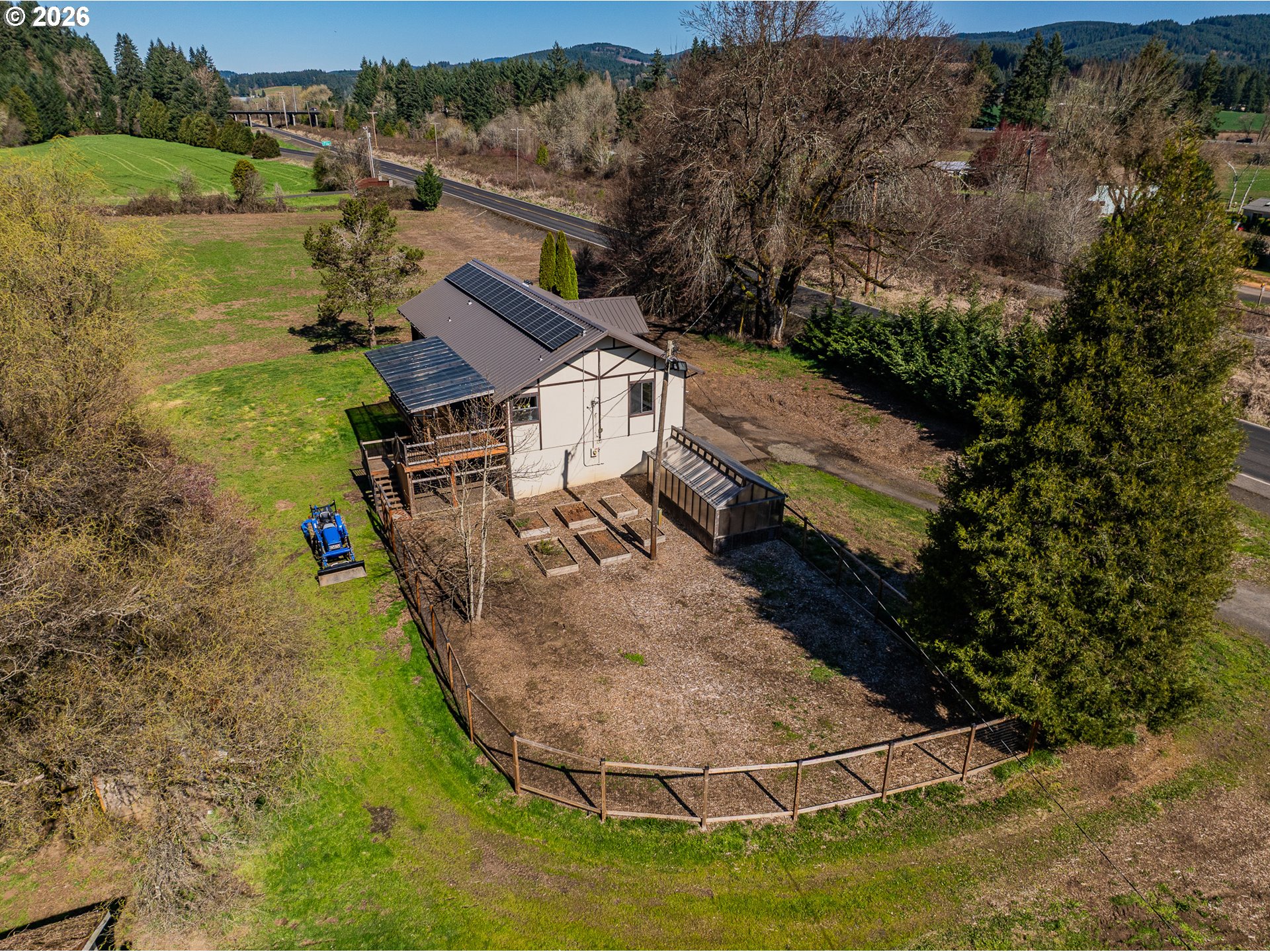16515 Highway 47 Banks, OR 97106 - Photo 44 of 48 an aerial view of a house with a yard