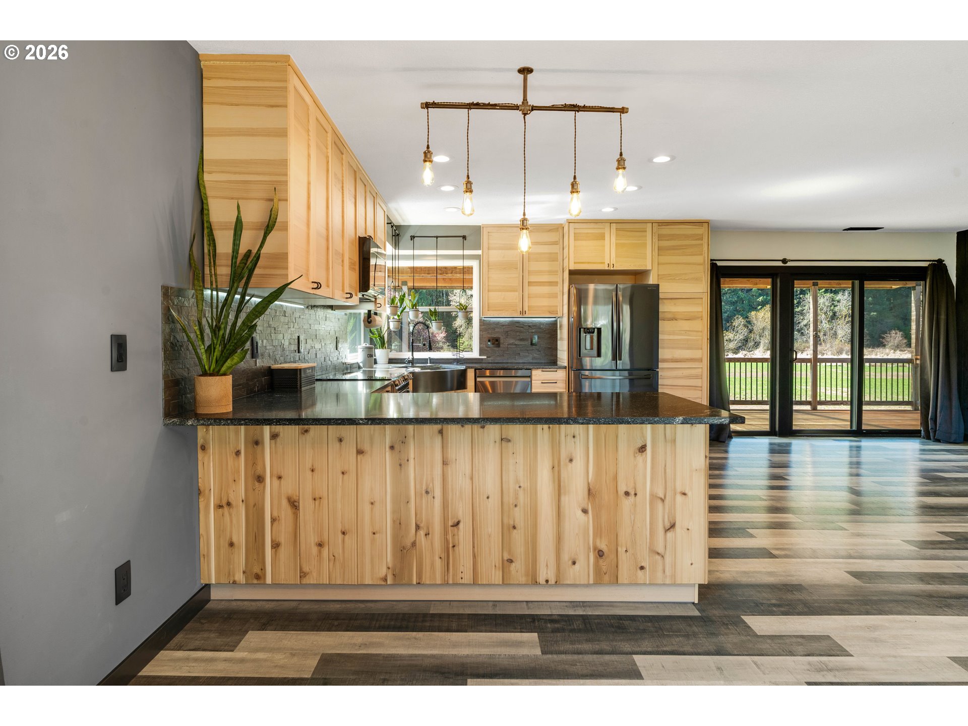 16515 Highway 47 Banks, OR 97106 - Photo 9 of 48 a view of kitchen with wooden floor