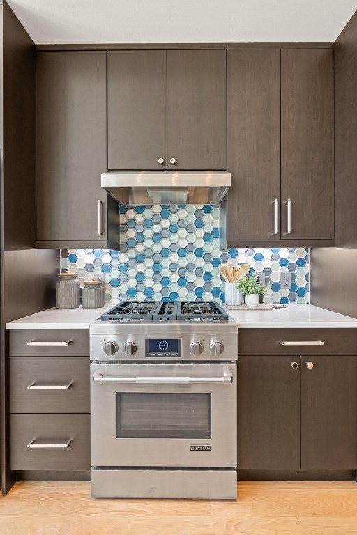 1600 Barton Springs Road, Unit 5601 Austin, TX 78704 - Photo 11 of 36 a stove top oven sitting inside of a kitchen