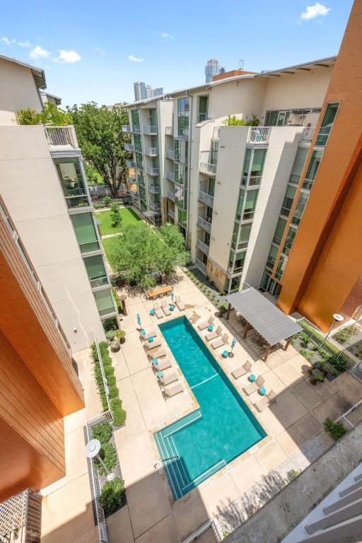 1600 Barton Springs Road, Unit 5601 Austin, TX 78704 - Photo 18 of 36 a view of a backyard with sitting area