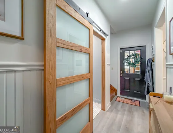 a bathroom with a toilet